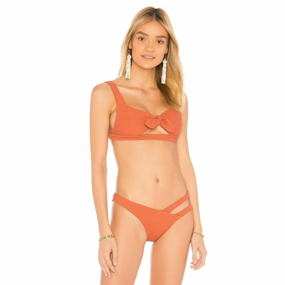 NWT KOPPER & ZINK Omni Ribbed Terracota top M